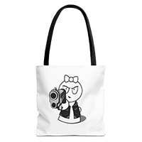Badass Frankie Graphic Tote Bag